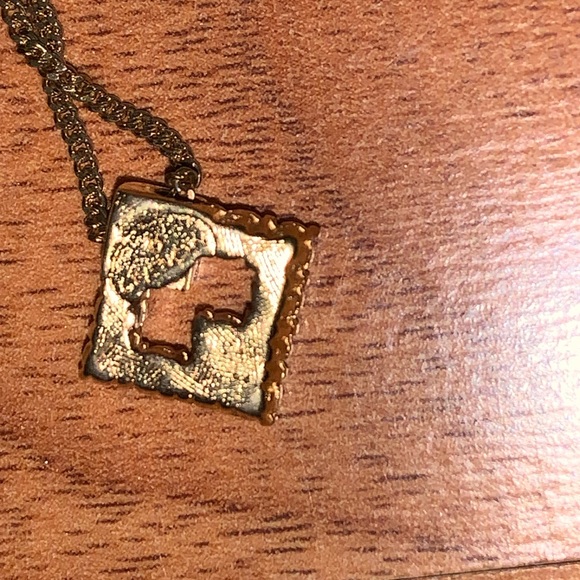 Authentic Givenchy Rhinestone Diamond Shaped Necklace - Picture 7 of 8